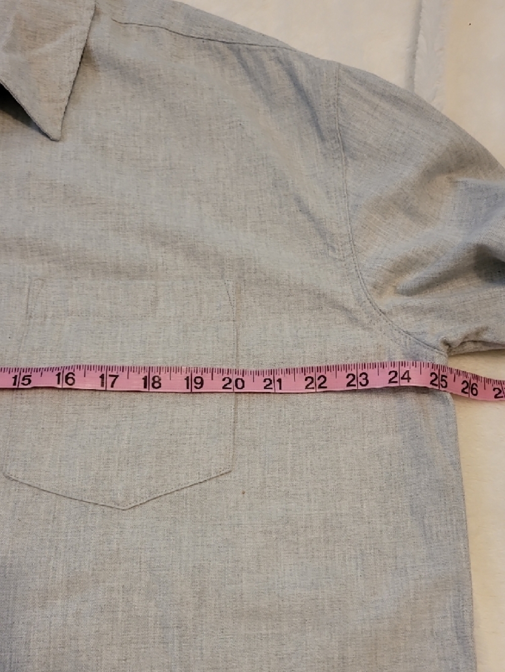 Universal Thread Light Gray Button-Front Women's Shirt - Picture 3 of 5